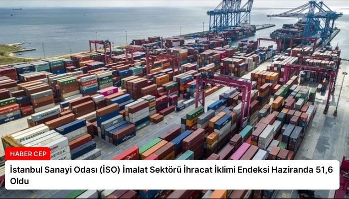 İstanbul Sanayi Odası (İSO) İmalat Sektörü İhracat İklimi Endeksi Haziranda 51,6 Oldu