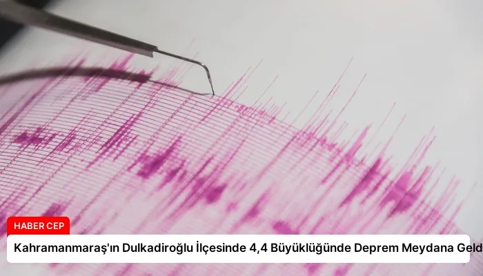 Kahramanmaraş’ın Dulkadiroğlu İlçesinde 4,4 Büyüklüğünde Deprem Meydana Geldi