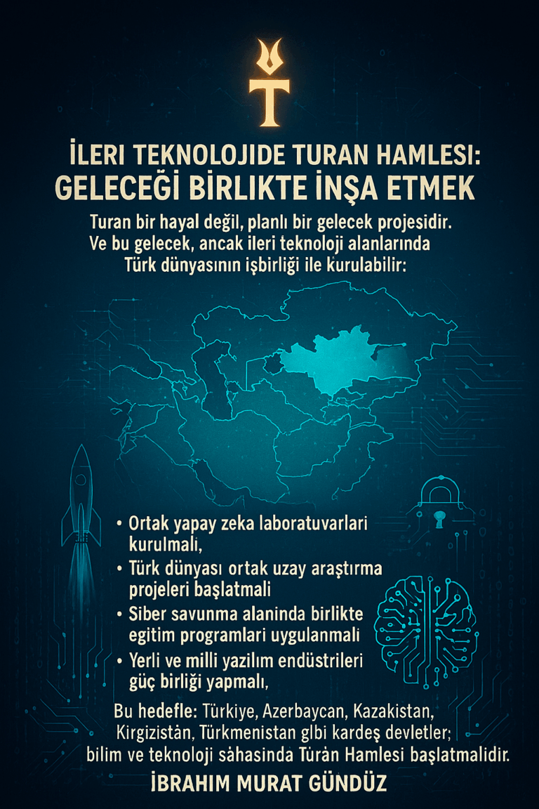 İbrahim Murat Gündüz’den Teknolojik Turan Vizyonu: Türk Dünyası Geleceği Birlikte İnşa Etmeli