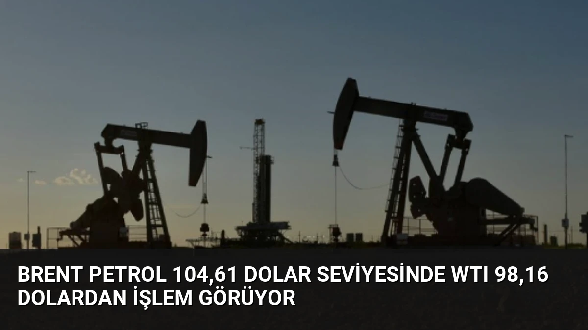 Brent Petrol 104,61 Dolar Seviyesinde WTI 98,16 Dolardan İşlem Görüyor