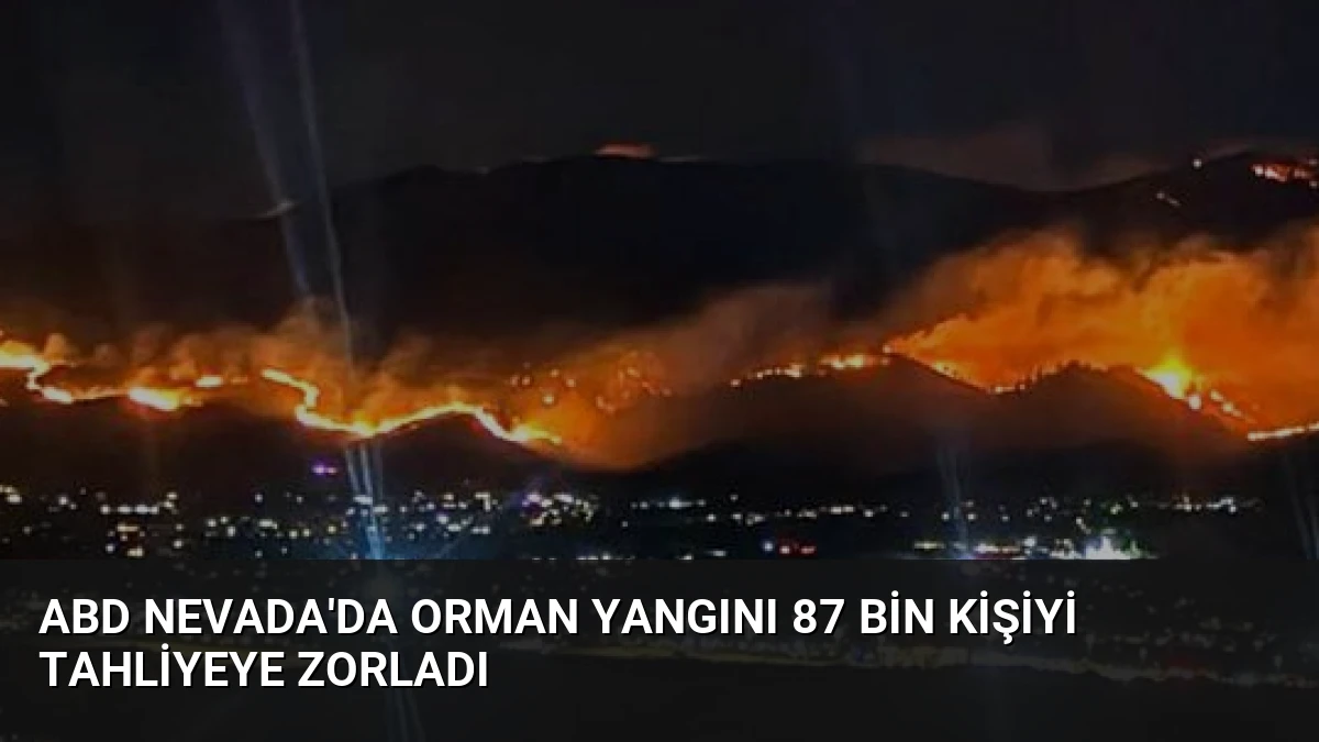 ABD Nevada’da Orman Yangını 87 Bin Kişiyi Tahliyeye Zorladı