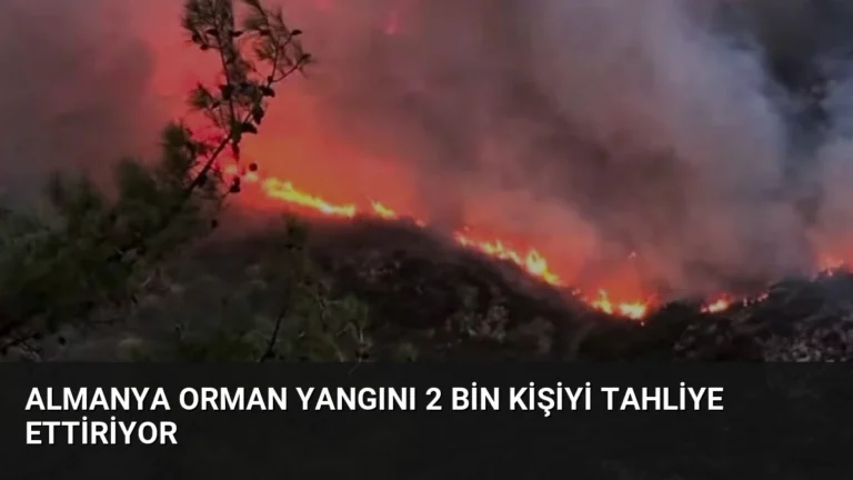 Almanya Orman Yangını 2 Bin Kişiyi Tahliye Ettiriyor