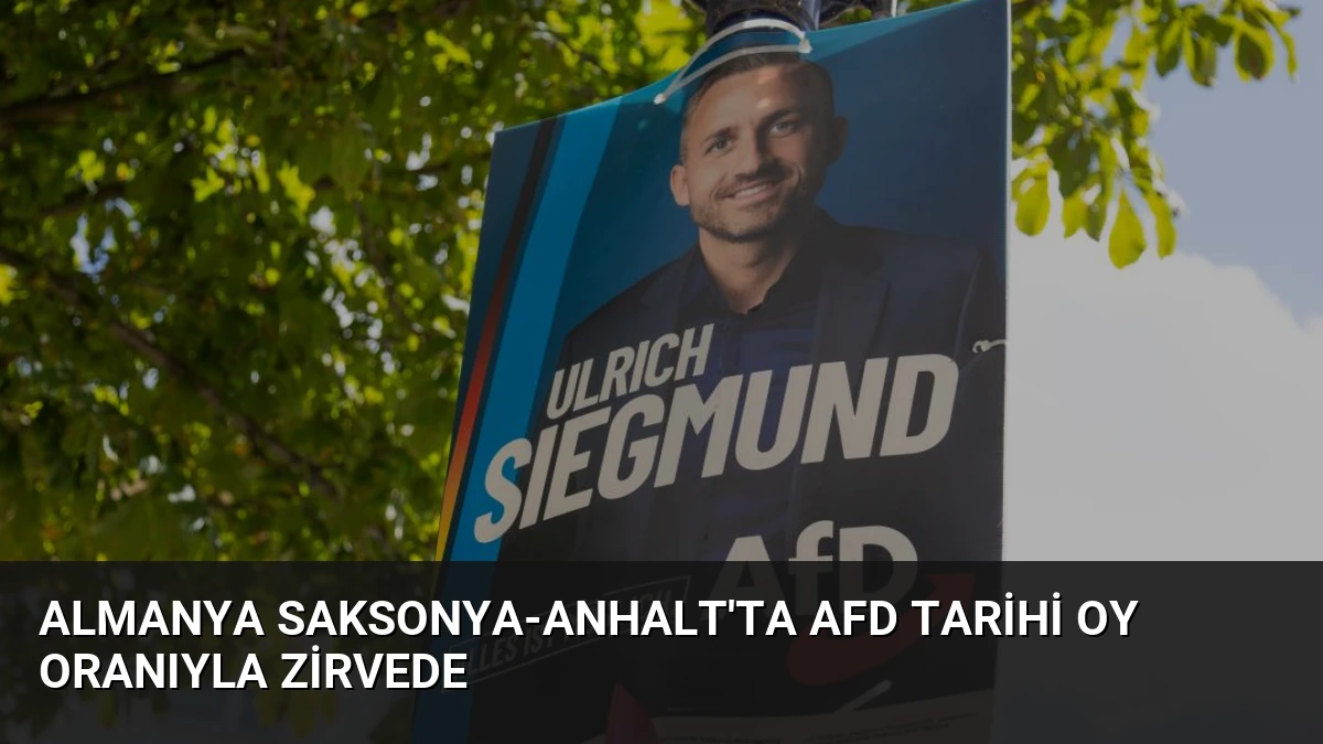 Almanya Saksonya-Anhalt’ta AfD Tarihi Oy Oranıyla Zirvede