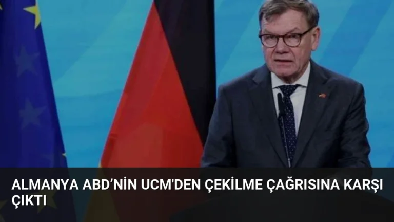 Almanya ABD’nin UCM’den Çekilme Çağrısına Karşı Çıktı