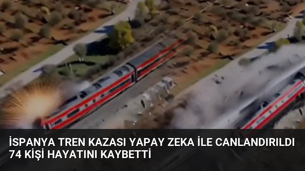 İspanya Tren Kazası Yapay Zeka ile Canlandırıldı 74 Kişi Hayatını Kaybetti