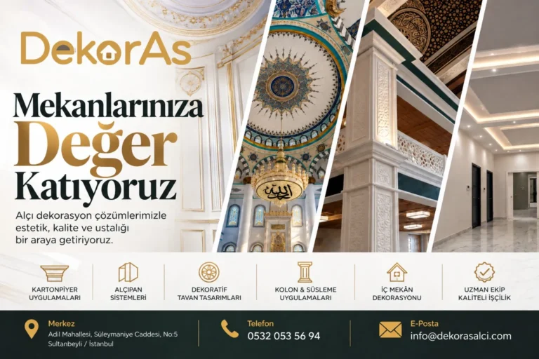 Ev ve İş Yerlerinde Alçıpan Dekorasyonun Sağladığı Avantajlar